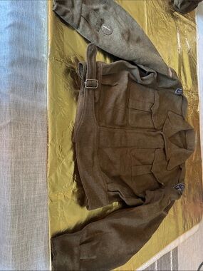 Men's Military  Wool Jacket - Olive Green
